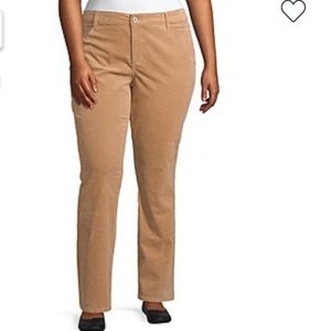 🎉HP🎉St John’s Bay Tan Classic Fit Women Corduroy